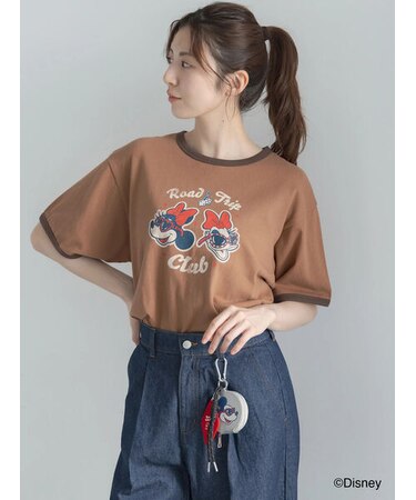 【Disney】MICKEY&FRIENDS/リンガーTシャツ