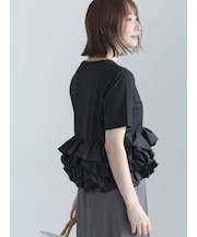 ナイロンフリルドッキングTシャツ