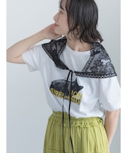 アニマルフォトプリントTシャツ