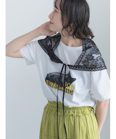 アニマルフォトプリントTシャツ