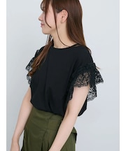 レーススリーブTシャツ