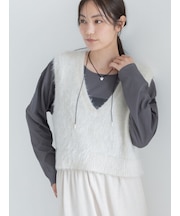 ラメシャギーベスト