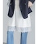 レースヘム2WAYレイヤードサテンスカート