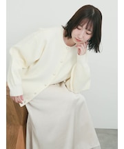 【WEB限定】パール釦カーディガン《吸湿発熱/帯電防止》