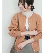 【WEB限定】パール釦カーディガン《吸湿発熱/帯電防止》