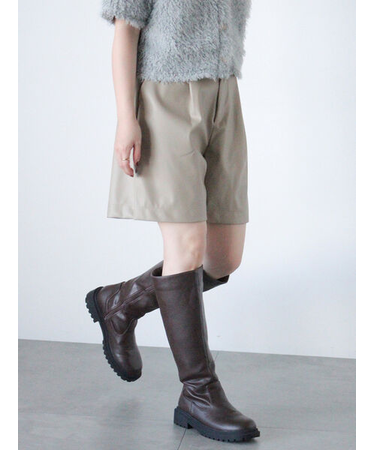 エコレザーハーフパンツ