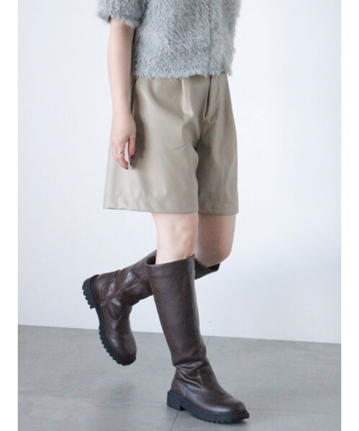 エコレザーハーフパンツ