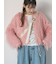 シャギークルーカーディガン