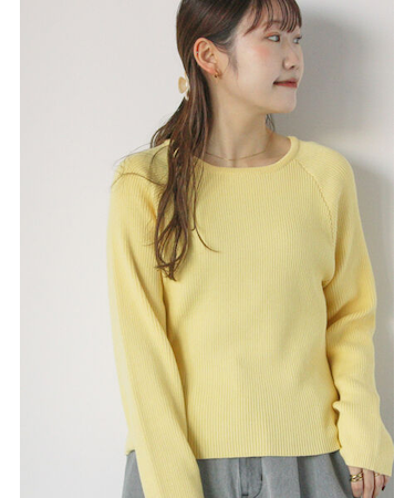 ◎クルーリブニット