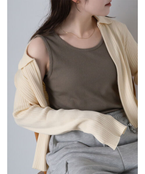 柄アソートシェルタックタンクトップ