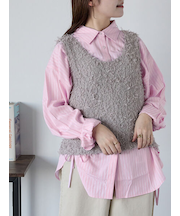 チュールヤーンニットベスト