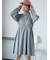 襟付きカットミニワンピース