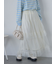 チュールフリルティアードスカート