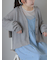 ラメメッシュVネックカーディガン