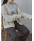 ラメメッシュVネックカーディガン