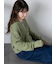 透かし編みジップカーディガン