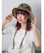 ロゴ入り雑材ハット