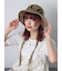 ロゴ入り雑材ハット