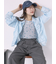 シャーリングジップシャツ
