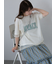 チュール重ねカットソー
