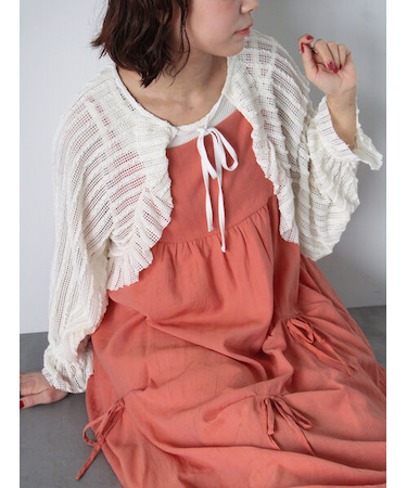 メッシュボレロカーディガン