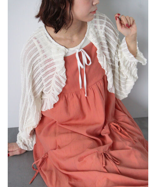 メッシュボレロカーディガン