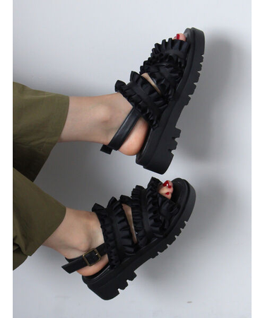 フリルサンダル