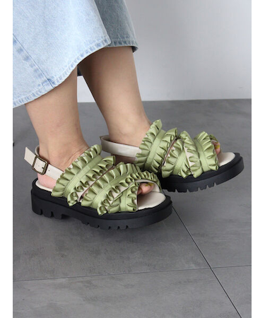 フリルサンダル