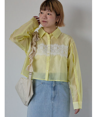 フロントレースシャツ