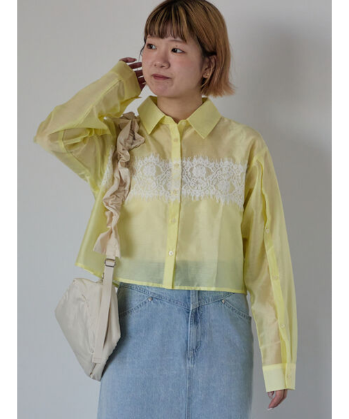 フロントレースシャツ