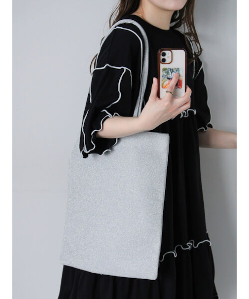 ラメトートバッグ