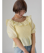 ◎フリルオフショルブラウス