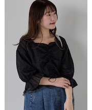 ◎スクエアレースブラウス