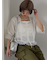 ◎スクエアレースブラウス
