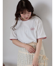 ラインリブTシャツ