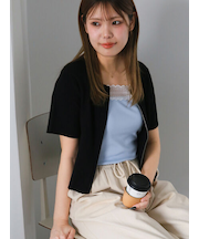 ジップアップカーディガン