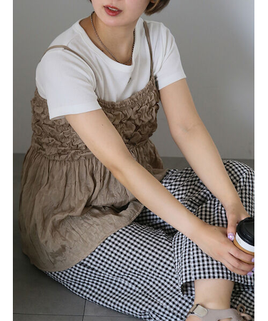 ◎シャーリングキャミビスチェ