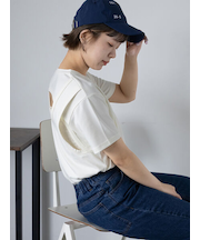 バックレイヤードカットソー