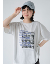フォトプリントオーバーシルエットTシャツ