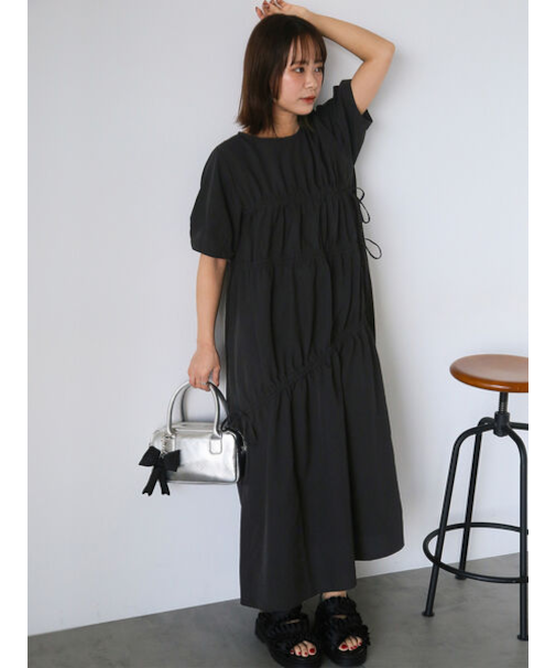 ドロスト切り替えワンピース