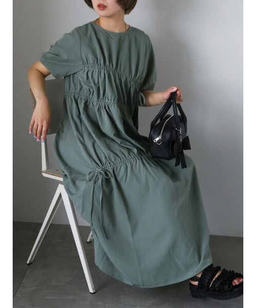 ドロスト切り替えワンピース