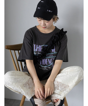 ロゴプリントオーバーサイズTシャツ