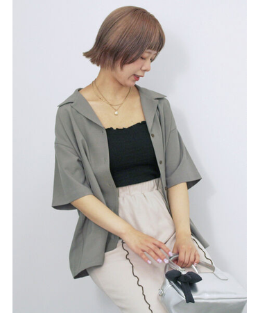 オープンカラーシャツ