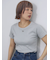 リボンチャーム付き半袖カットソー
