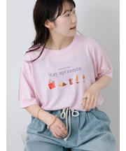 フードプリントTシャツ