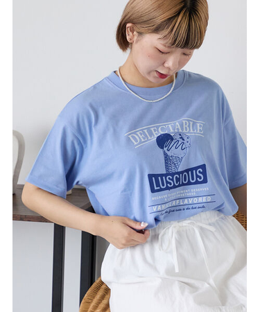 アイスクリームプリントTシャツ