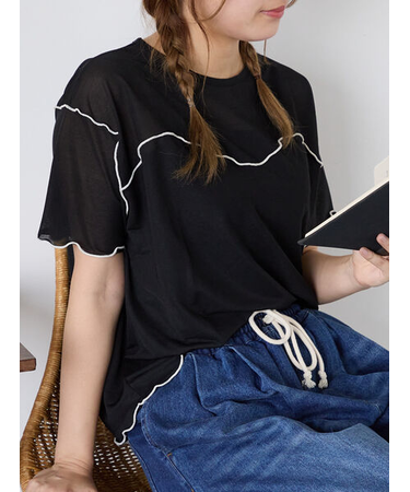 シアーメローカットソー