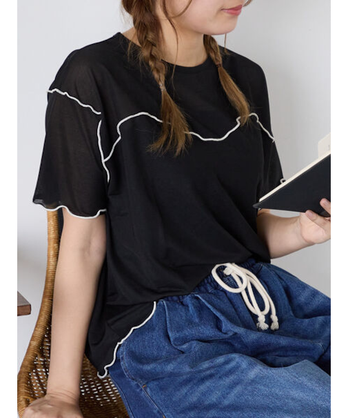 シアーメローカットソー