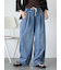 ヴィンテージ加工イージーデニムパンツ