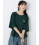 ロゴ刺繍フレア袖カットソー